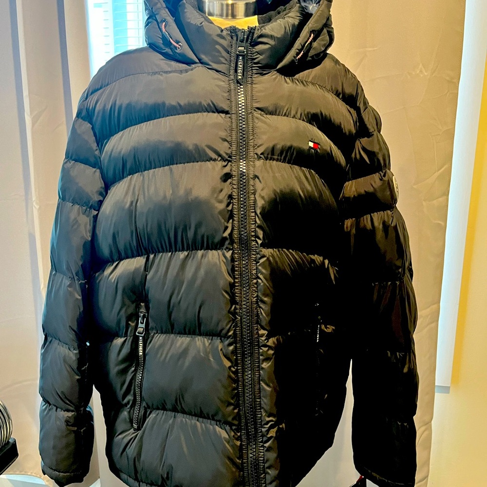 NWT - XXL Black TOMMY HILFIGER MEN'S ULTRA LOFT QUILTED PUFFER COAT